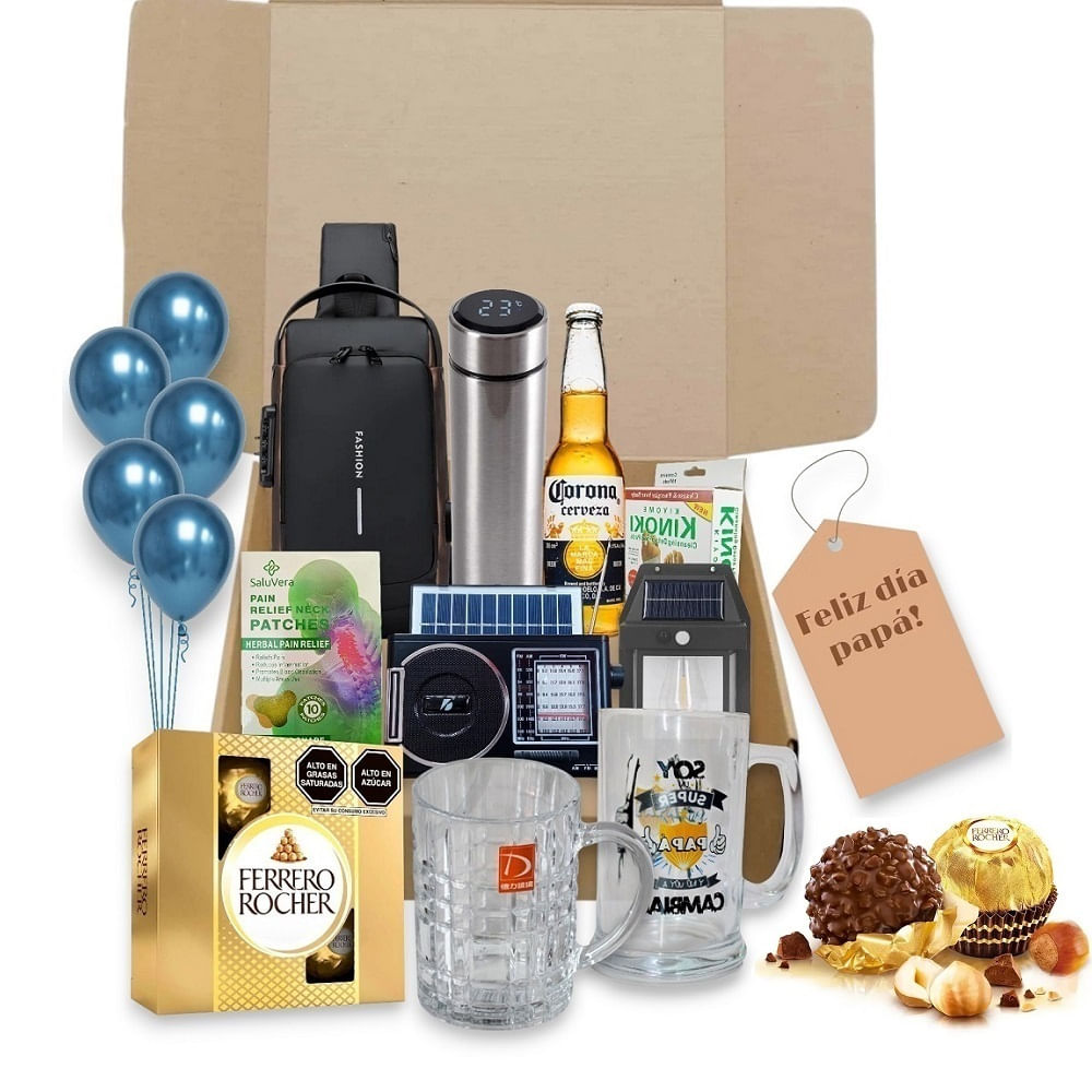 Canasta Sorpresa Box de Productos para Regalo para Papa