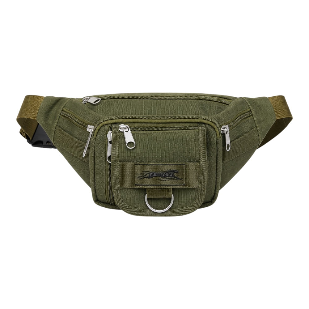 Canguro Táctico XL Full Force Multi Bolsillos Verde