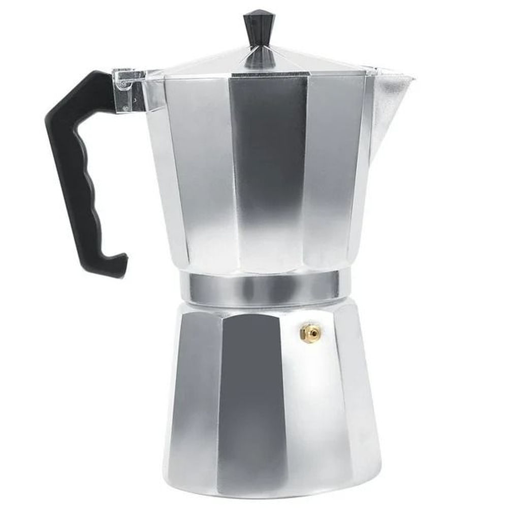 Cafetera Italiana Moka 6 Tazas de Aluminio Espresso Maker