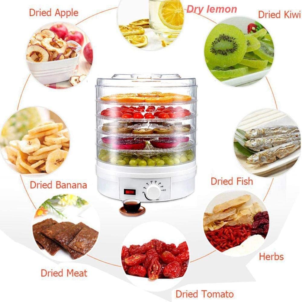 Máquina Deshidratadora de Alimentos Frutas y Verduras 5 Bandejas
