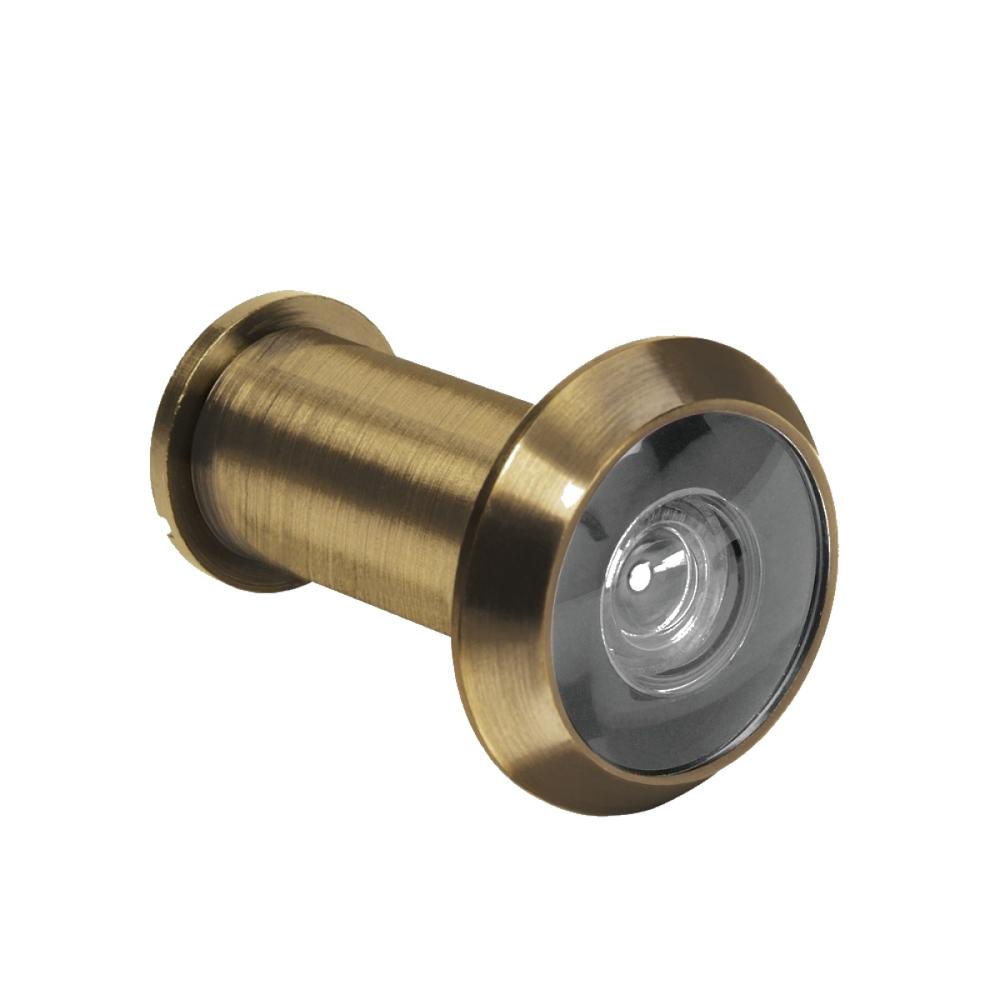 Mirilla Visor de Seguridad con Acabado de Laton Antiguo Para Puerta 180° 30 mm Hermex MIRI-2