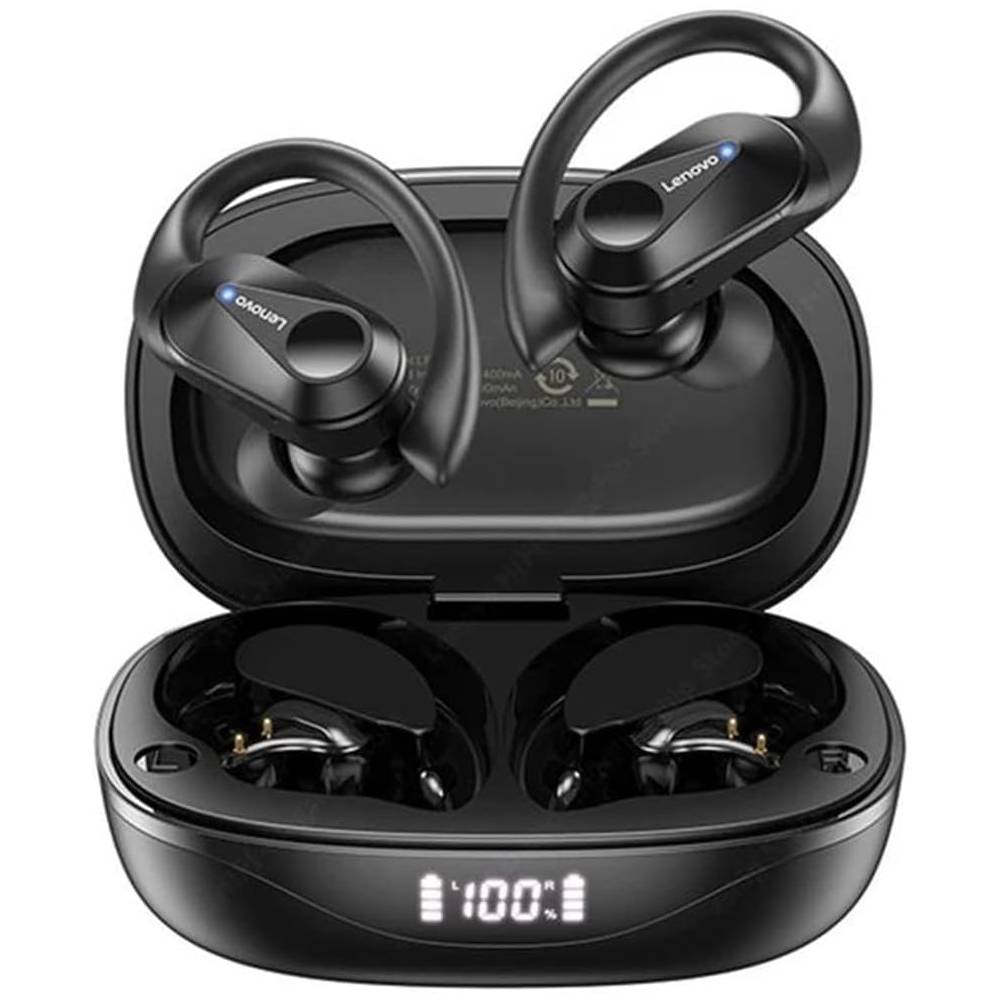 Audífonos Lenovo LP75 Bluetooth 5.3 Deportivos Con Gancho Impermeables IPX5