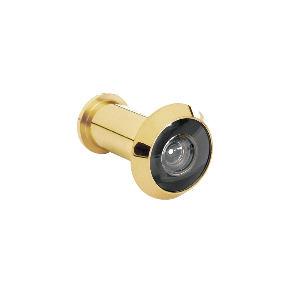 Mirilla Visor de Seguridad con Acabado de Laton Para Puerta 180° 30 mm Hermex MIRI-1