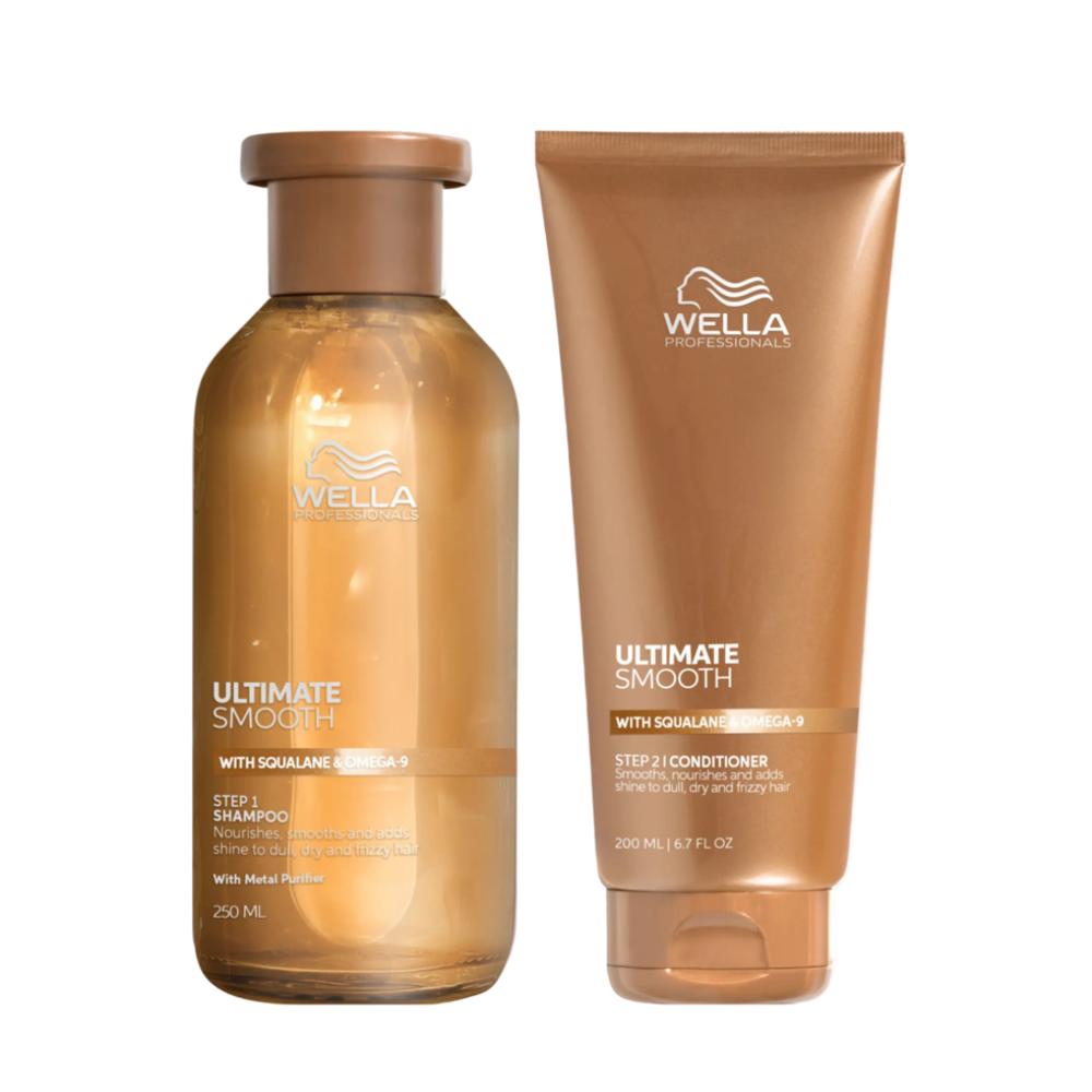 Wella Ultimate Smooth Dúo Shampoo 250 ml y Conditioner 200 ml