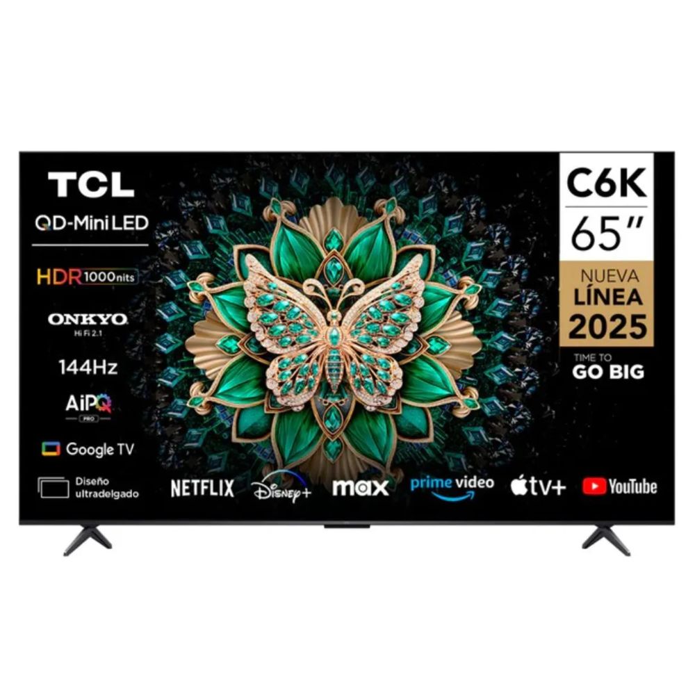 Televisor TCL 65 4K QD Mini LED Google TV 65C6KS