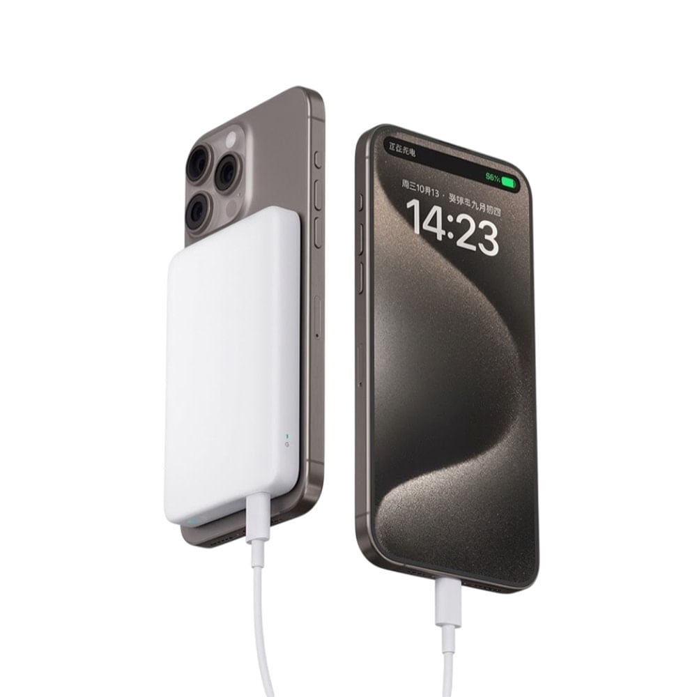 Power Bank Magnético Xiaomi 5000mAh Carga Inalámbrica 7.5W USB-C