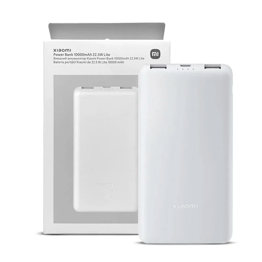 Power Bank Xiaomi Lite 10000mAh 22.5W Carga Rápida Triple Puerto Batería Portátil