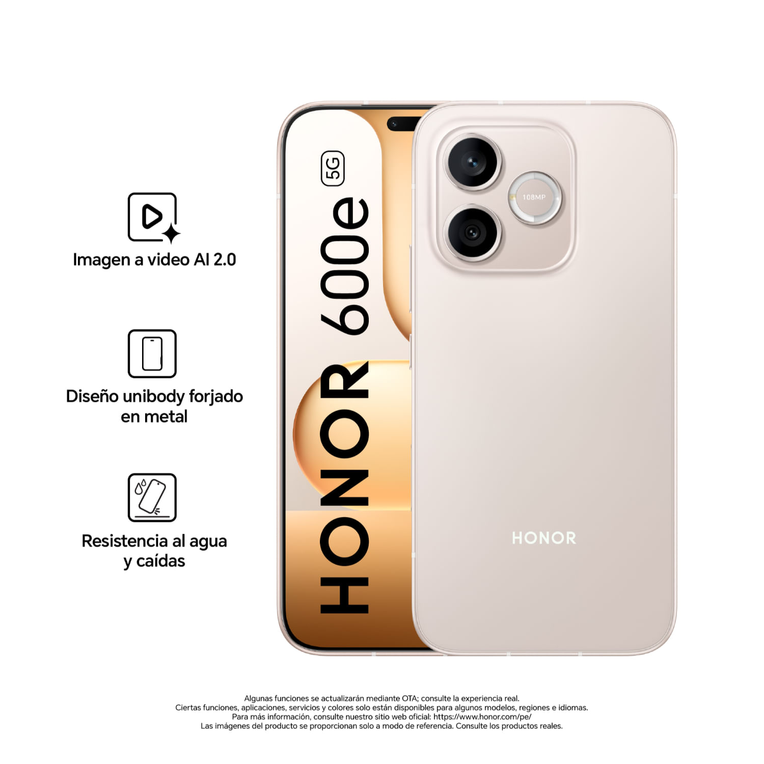 HONOR 600e 8GB+512GB Desert Gold