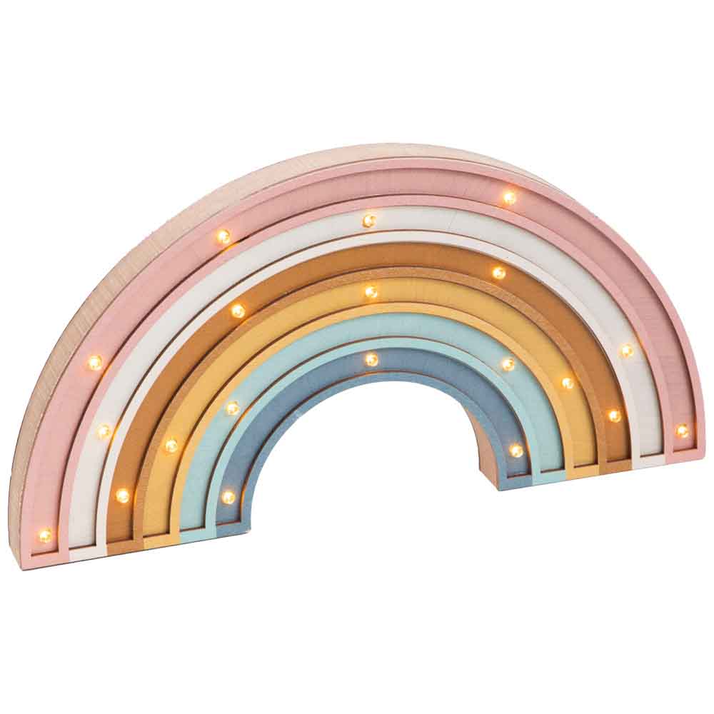 Adorno Arcoíris Con Luz DECO HOME Little Rainbow