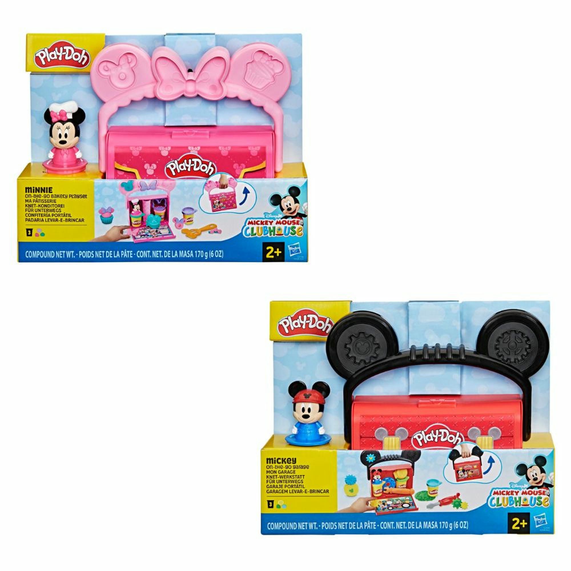 Set Masa Moldeable PLAY-DOH On The Go Disney Jr. (Modelos Aleatorios)