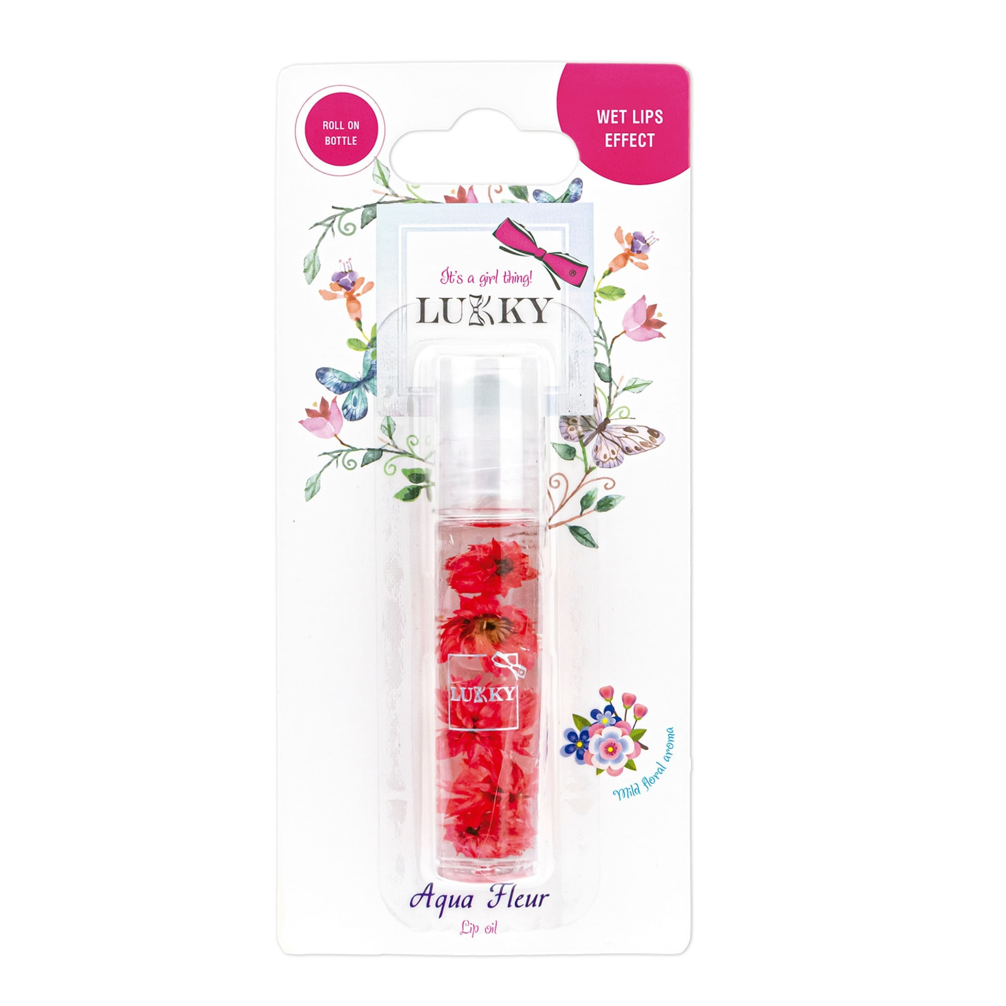 Labial roll-on color red LUKKY PV