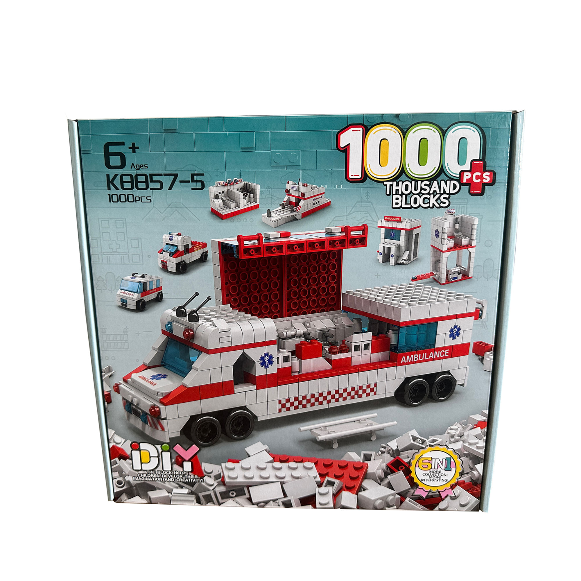 Bloques 1000pc Ambulancia K8857-5 BRIGHT