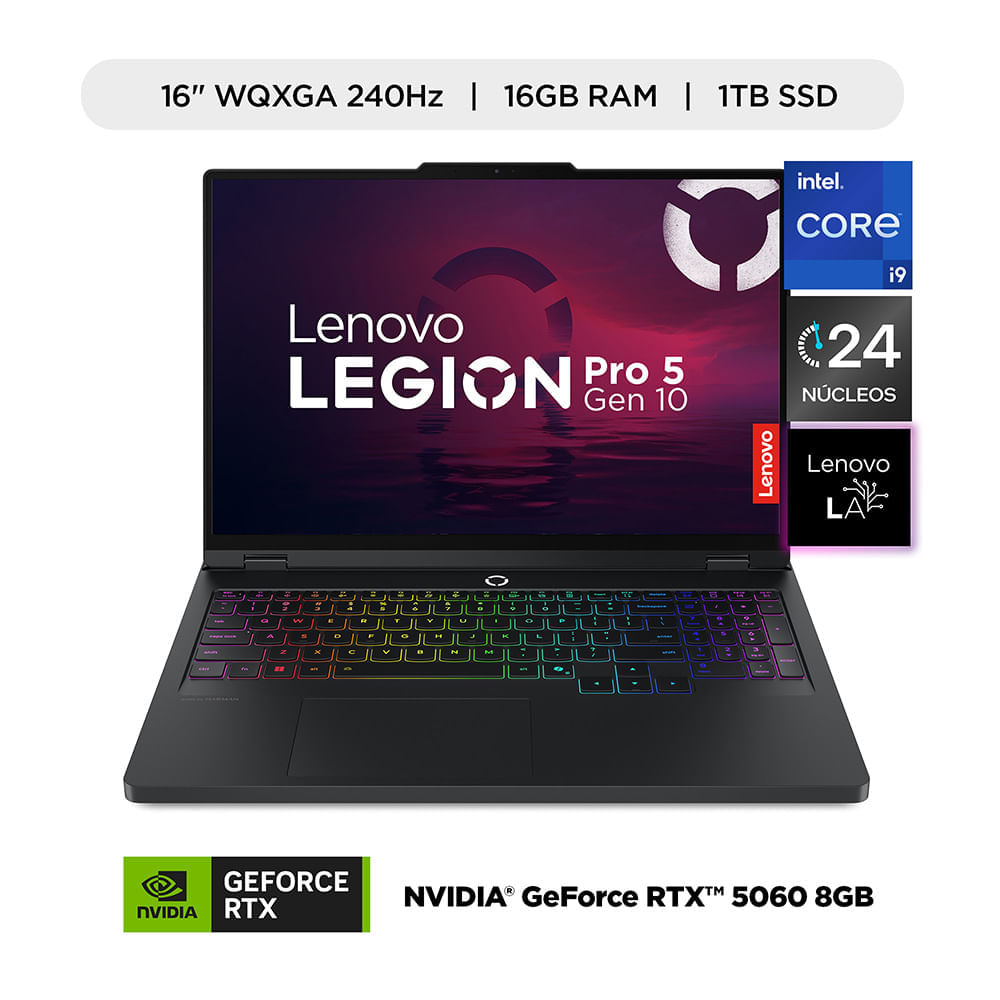 Laptop LENOVO LP 5 16IRX10 16"" Intel Core i9-14900HX 16GB 1TB SSD