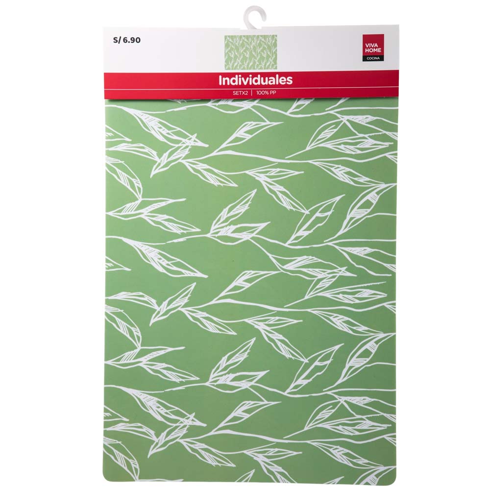 Set x2 Individuales Pvc VIVA HOME (Modelos Aleatorios)