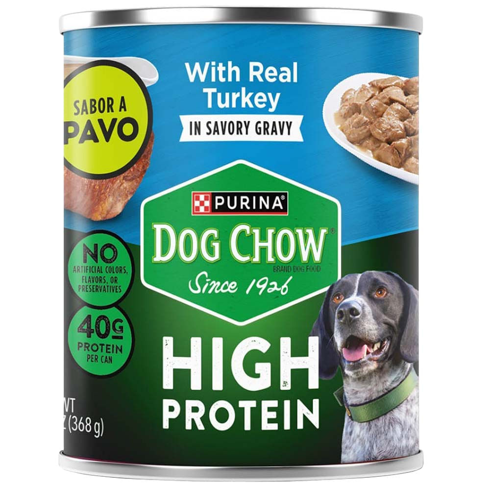 Alimento Húmedo para Perro DOG CHOW Sabor Pavo Lata 368g