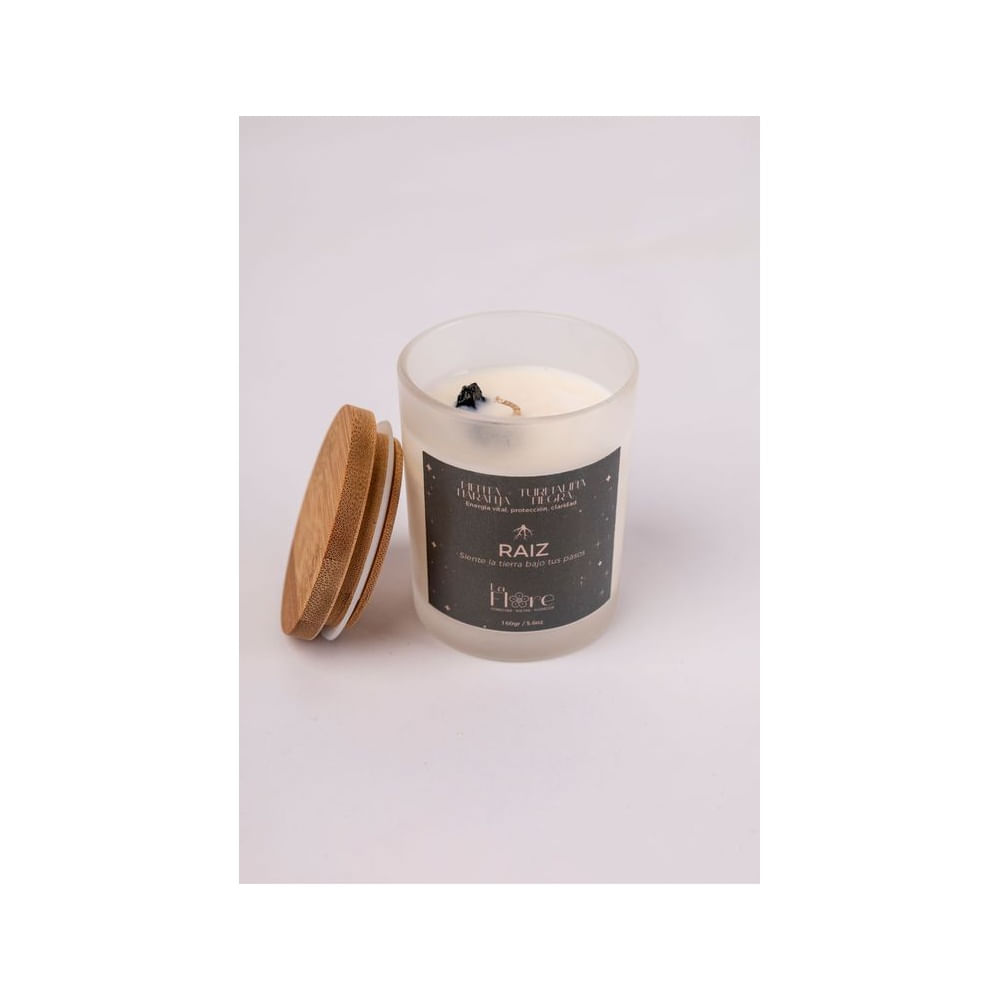 Vela de Soya Aromática "" RAIZ"" - Menta Naranja de 160gr