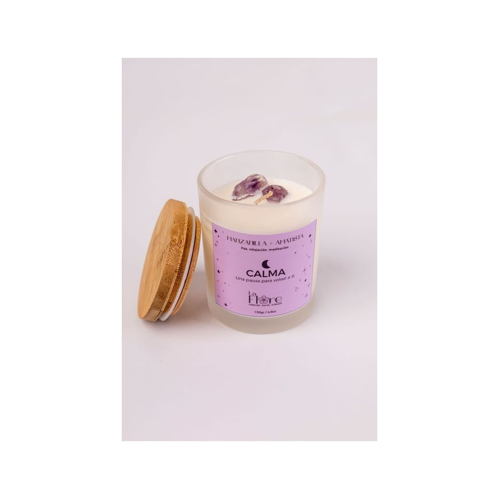 Vela de Soya Aromática ""CALMA"" - Manzanilla de 160gr