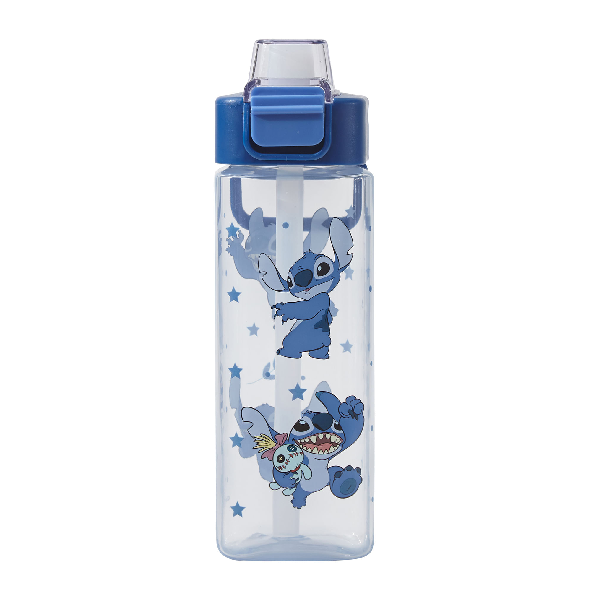 Botella DISNEY Cuadrada Tapa 500ml Stitch