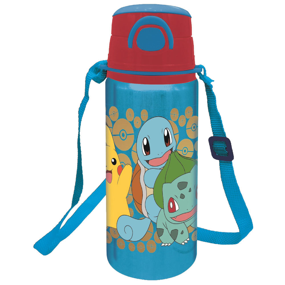 Botella STOR Pokemn Alu Popup Correa 730ml