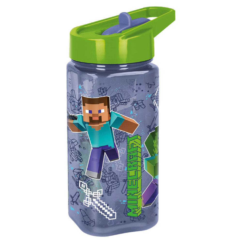 Botella STOR Square 530ml Minecraft