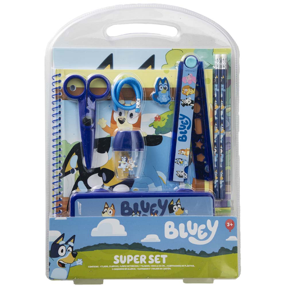 Super Set Bluey 8 componentes ARTESCO