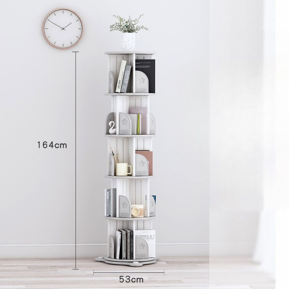 Librero giratorio 360grados  para niños gris 53 x 164 cm