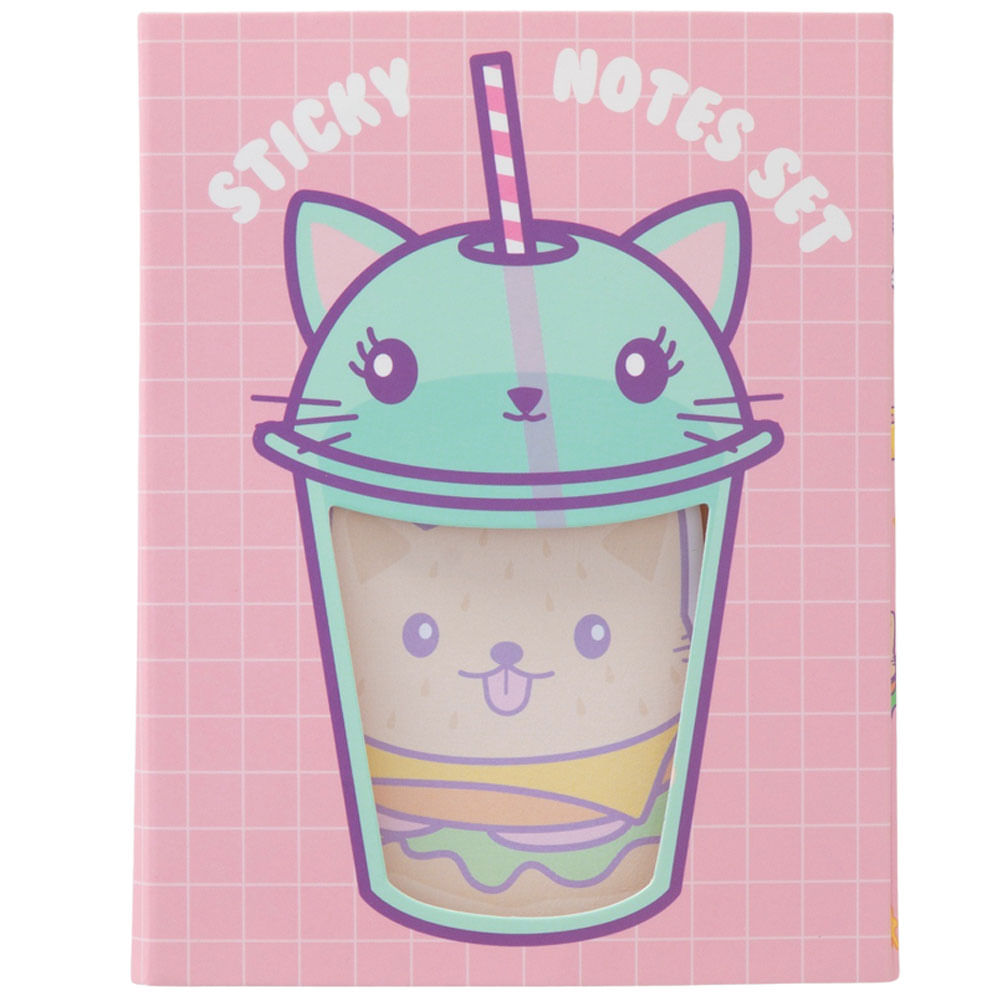 Cuaderno CLASS & WORK Sticky Notes Set Yum Pets