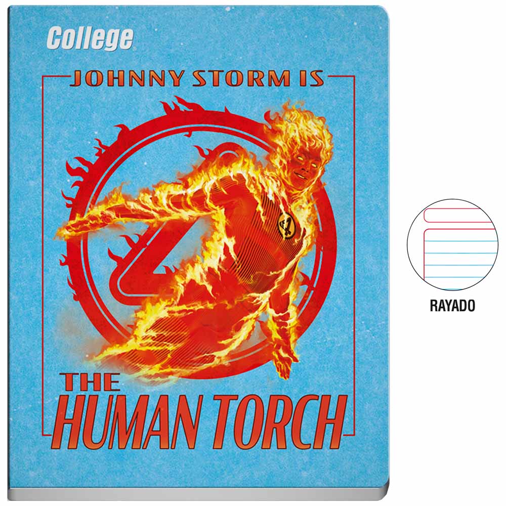Cuaderno COLLEGE Deluxe Rayado Marvel