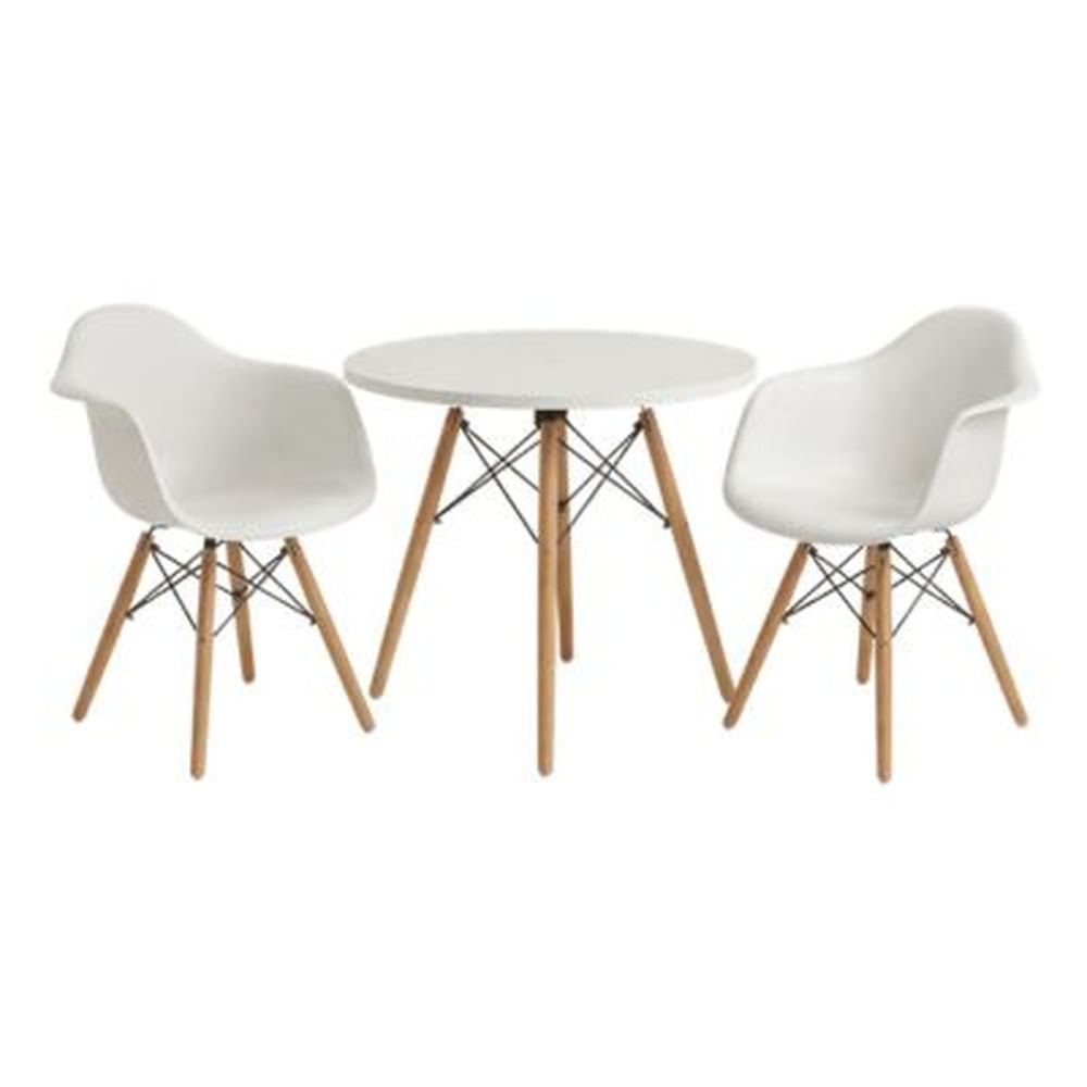 PACK de 2 Silla Malaga Niños Blanco + Mesa Modelo Sofia niño Blanco
