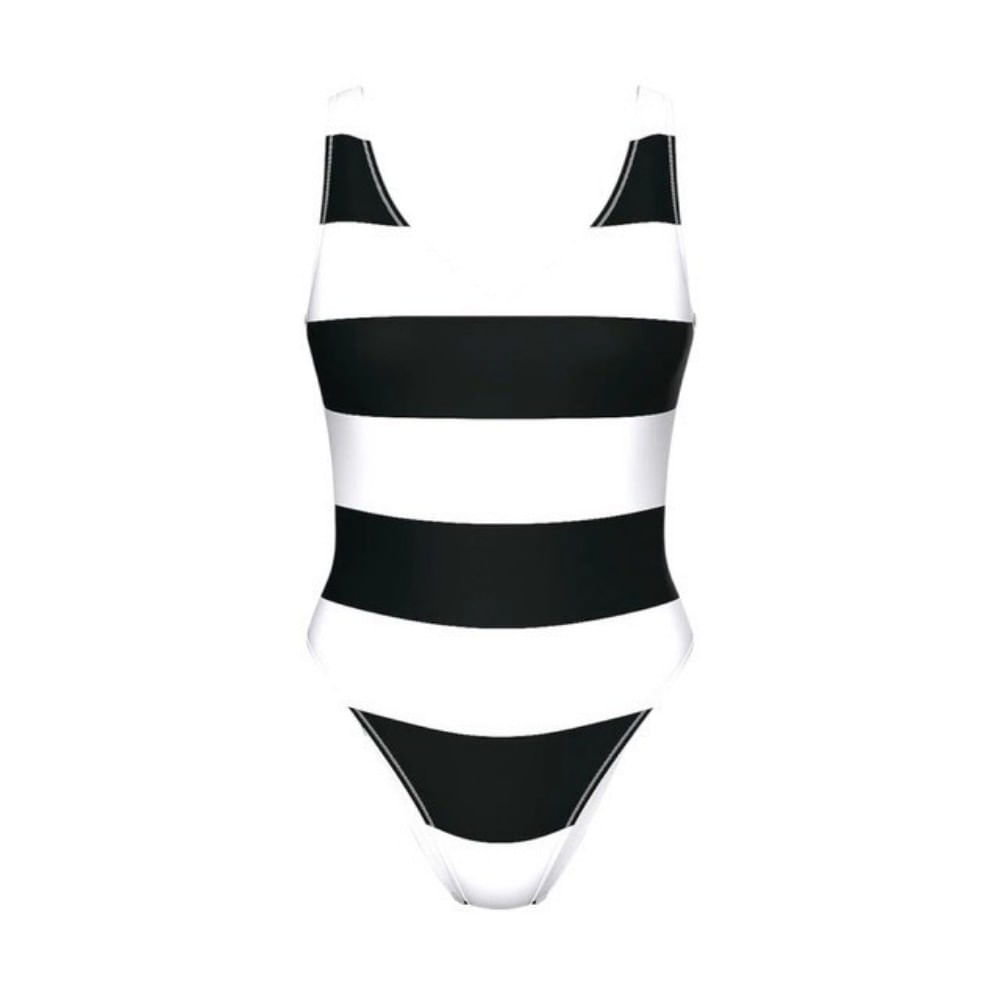 TRAJE DE BAÑO VICTORIAS SECRET ENTERIZO DE RAYAS