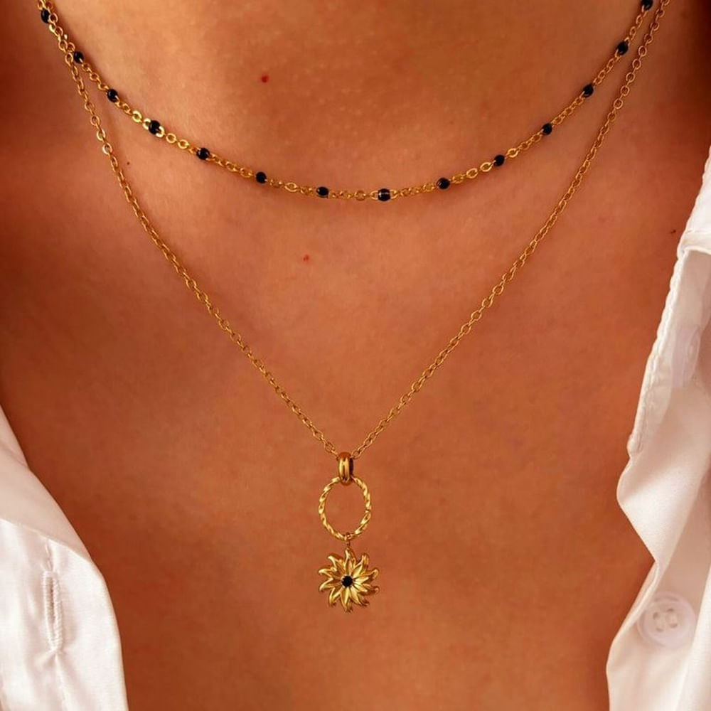 Collar para mujer 2 Piezas Acero Inoxidable Luana