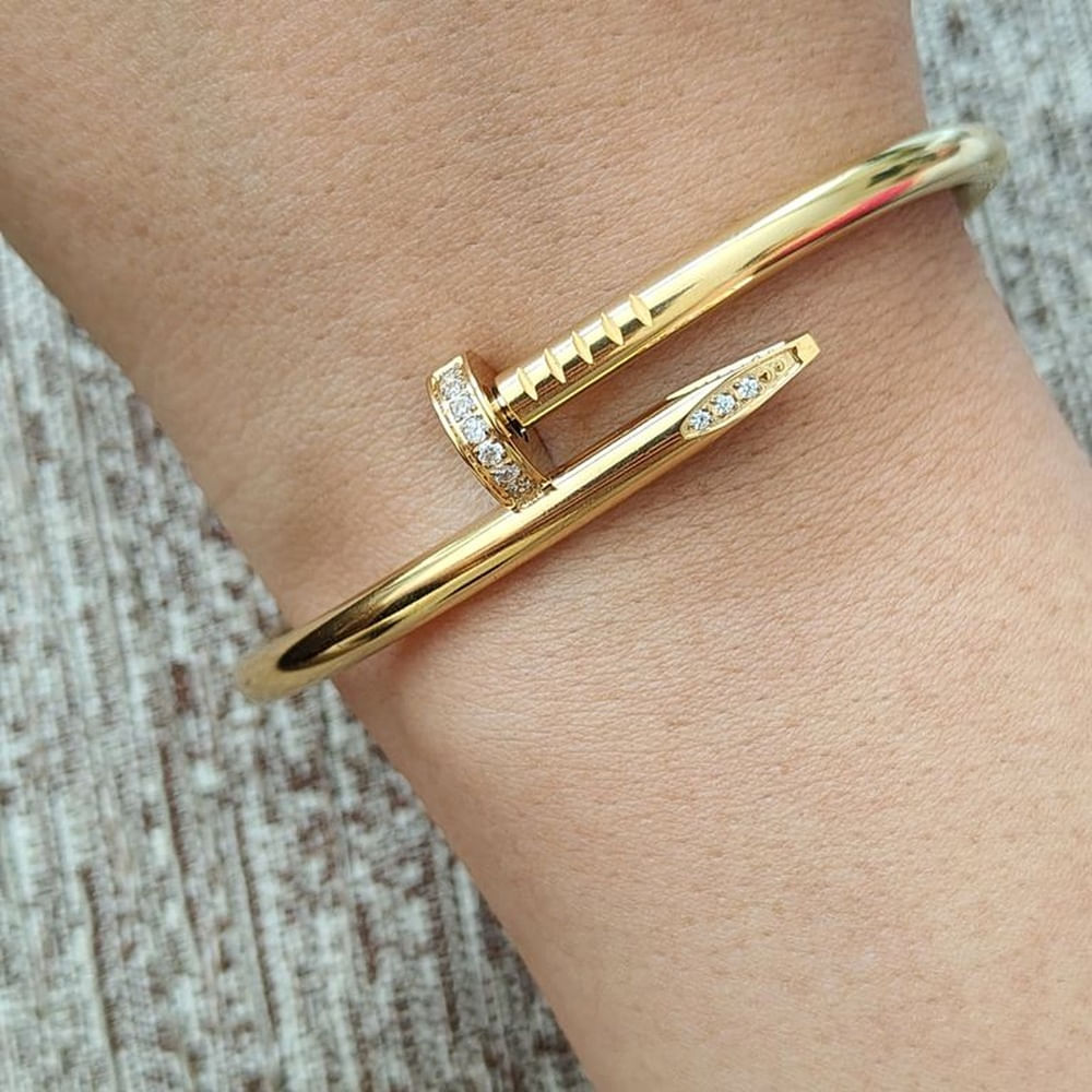 Pulsera para mujer de acero inoxidable Hana dorado