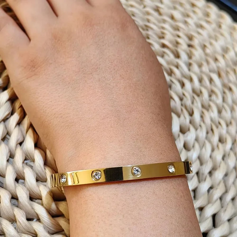 Pulsera para mujer de acero inoxidable Valeria dorada