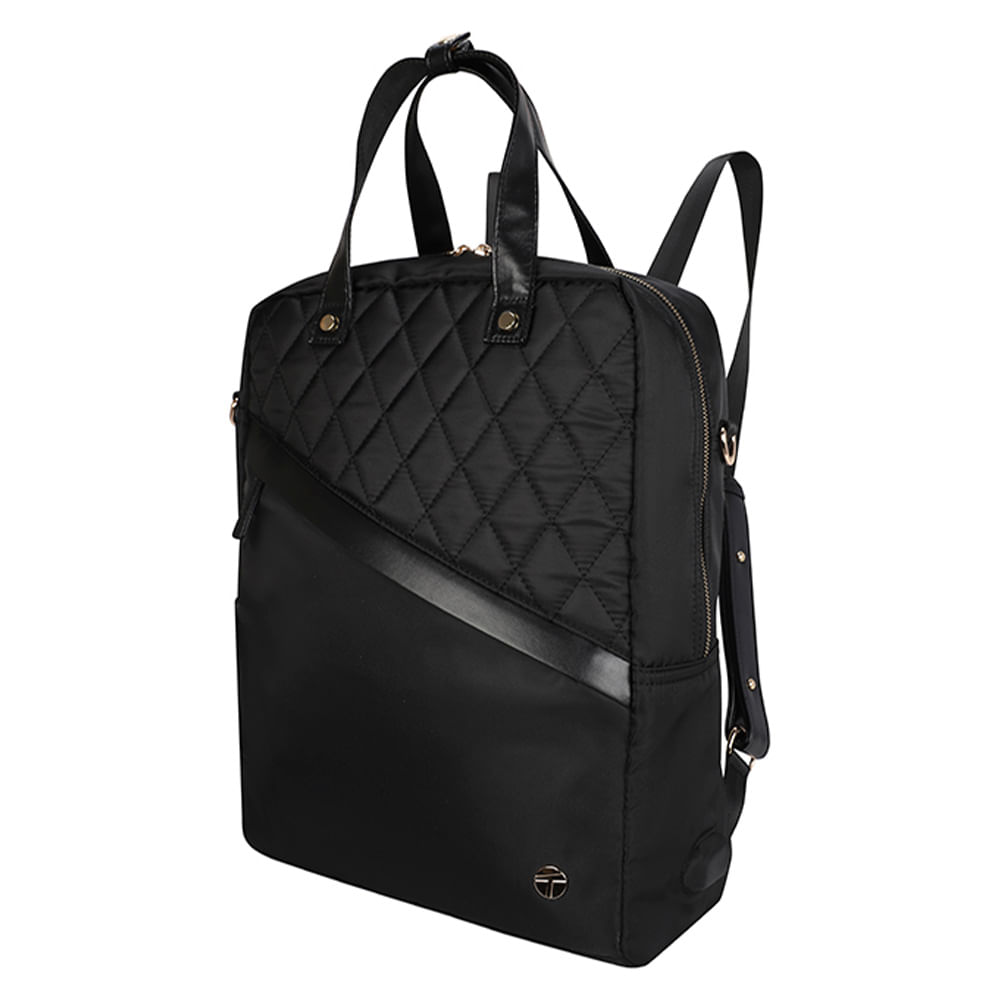 Mochila Teros Roseann II TE-9050BK para Laptop 14.1 Negra 2 en 1 con Puerto USB