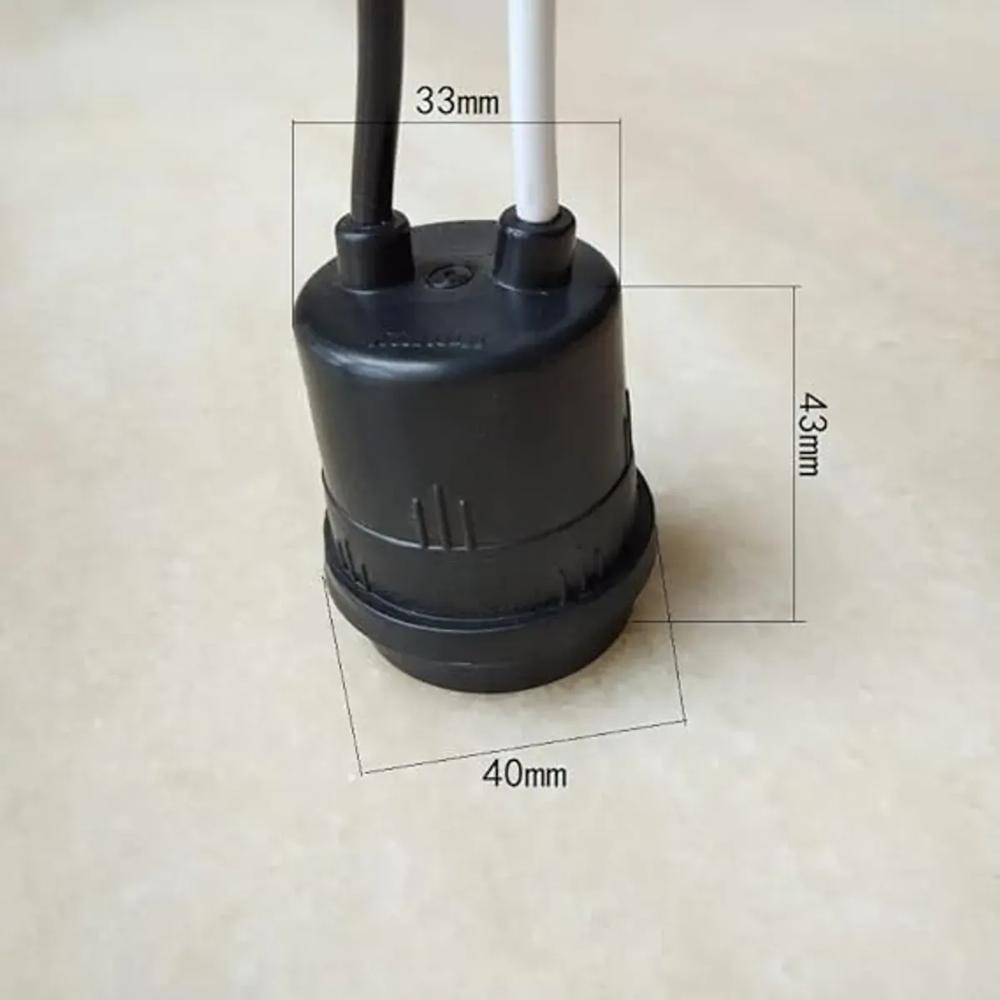 SOCKET DE CAUCHO ANDINO NEGRO E27 660W 250V - 660V CON CABLES