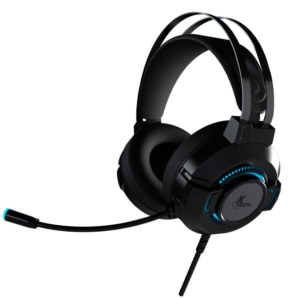 Headset Xtech XTH-565 con Cable 3.5mm y USB Micrófono Gamer Alta Rotación
