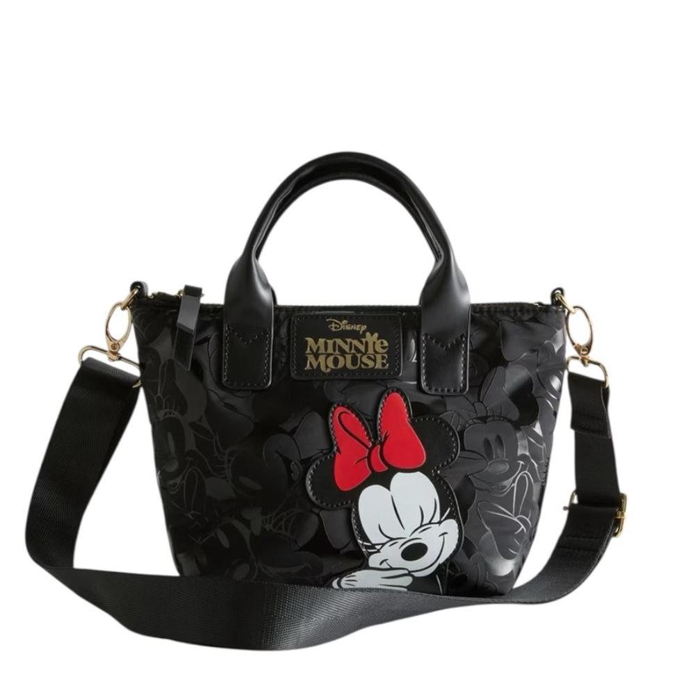 BOLSO BANDOLERA MINI DISNEY DE MINNIE MOUSE NEGRO