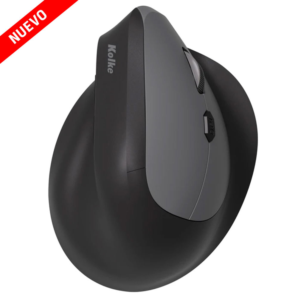Mouse Inalámbrico Vertical Kolke KEM-752 Negro Ergonómico 2.4G USB Alta Rotación