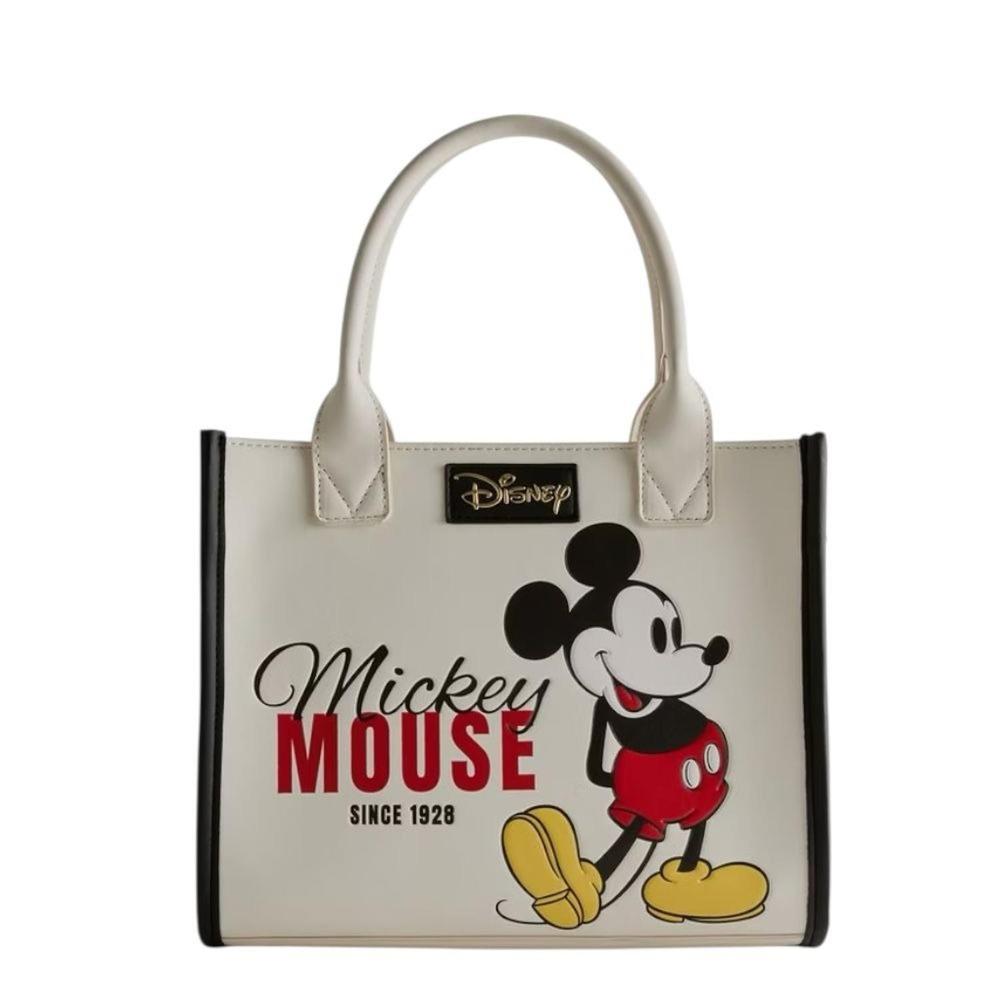 TOTE MEDIANO DISNEY BLANCO CON IMAGEN DE MICKEY MODERNO