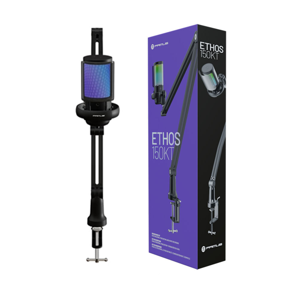 MICRÓFONO PRIMUS GAMING PMI-150KT BRAZO AJUSTABLE SONIDO PRO con Soporte y Cable para PC Streaming