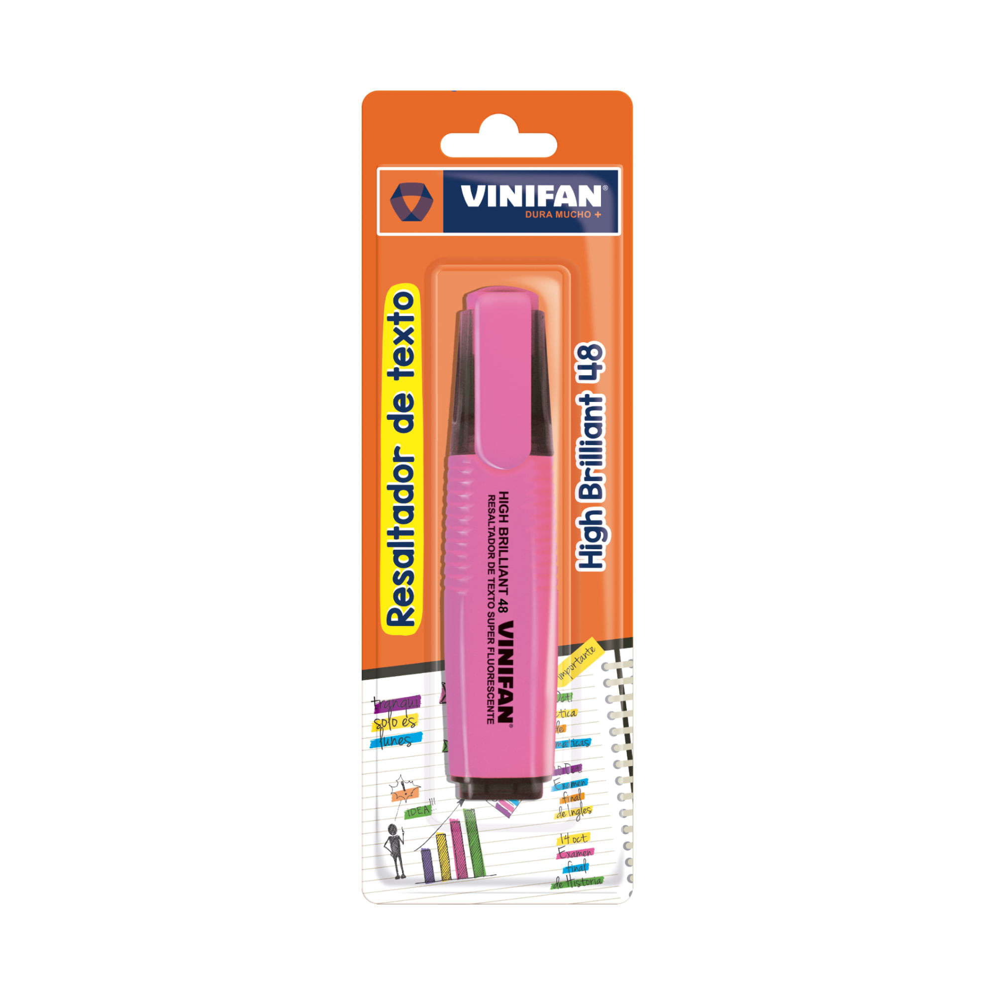 Resaltador High Brilliant VINIFAN Color Rosado