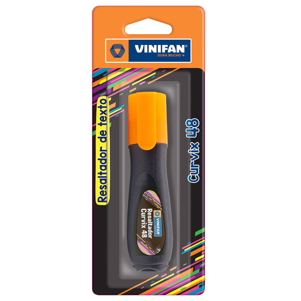 Resaltador VINIFAN Curvix Color Anaranjado