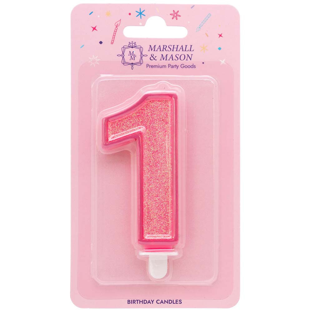 Vela de Cumpleaños MARSHALL & MASON Deluxe Glitter #1