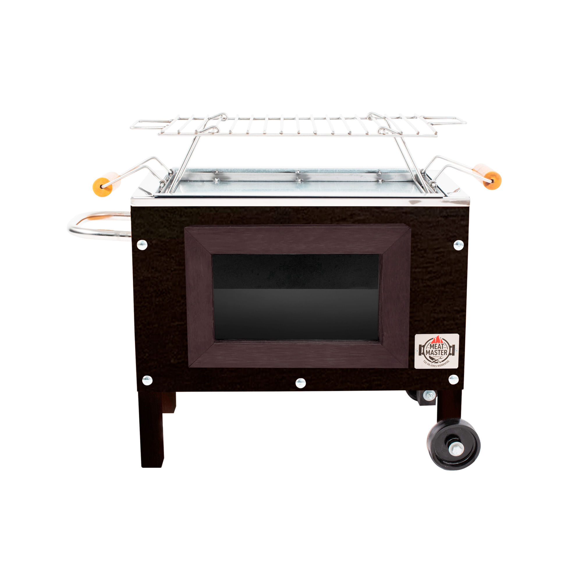 Caja china black chica con parrilla de varillas MEAT MASTER