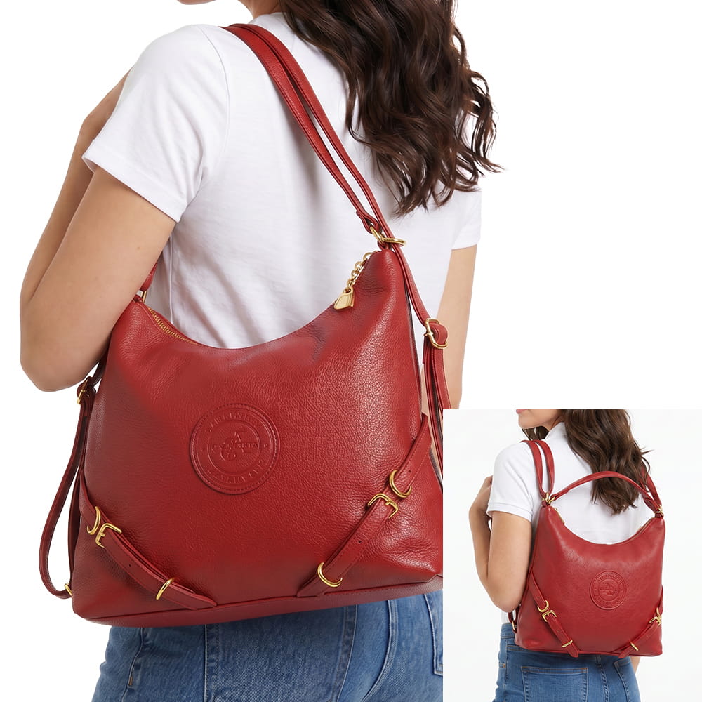Cartera Mochila Mujer 26q2-3008 Rojo