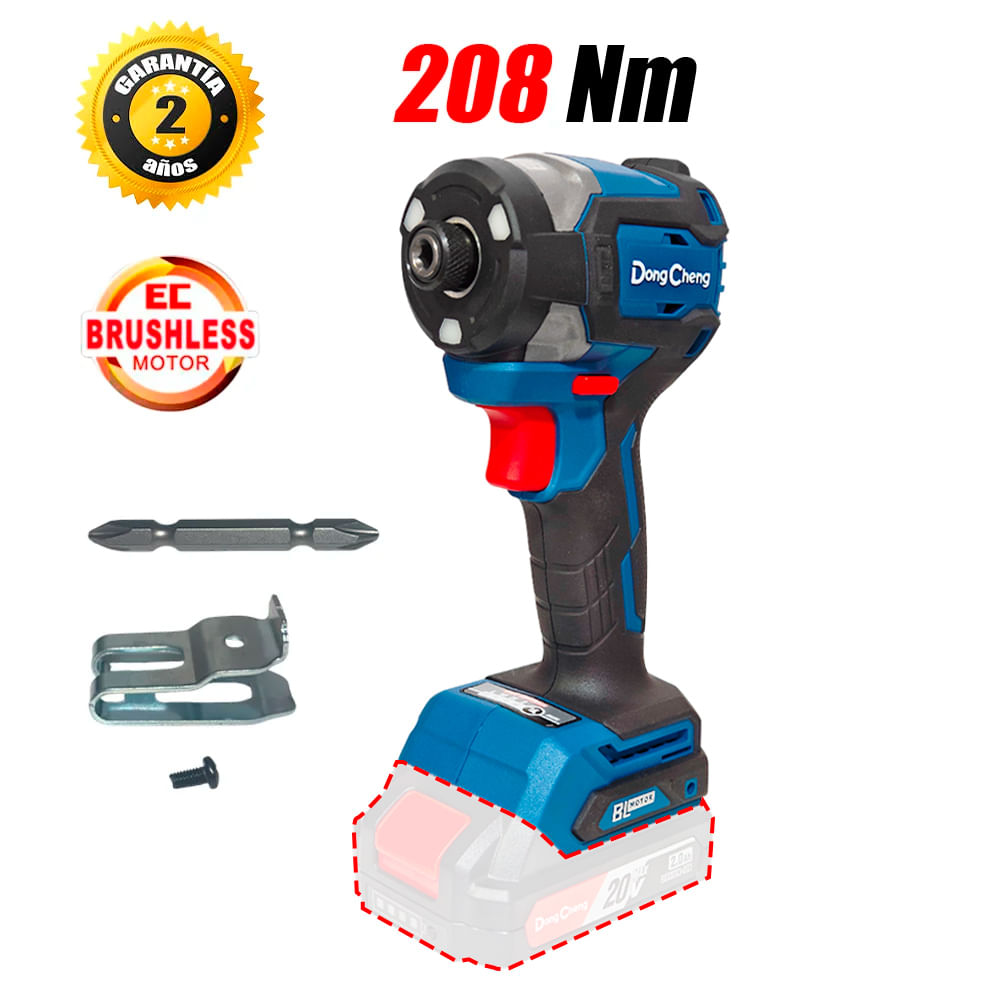 Atornillador de Impacto 6.35mm Dongcheng DCPL208Z 