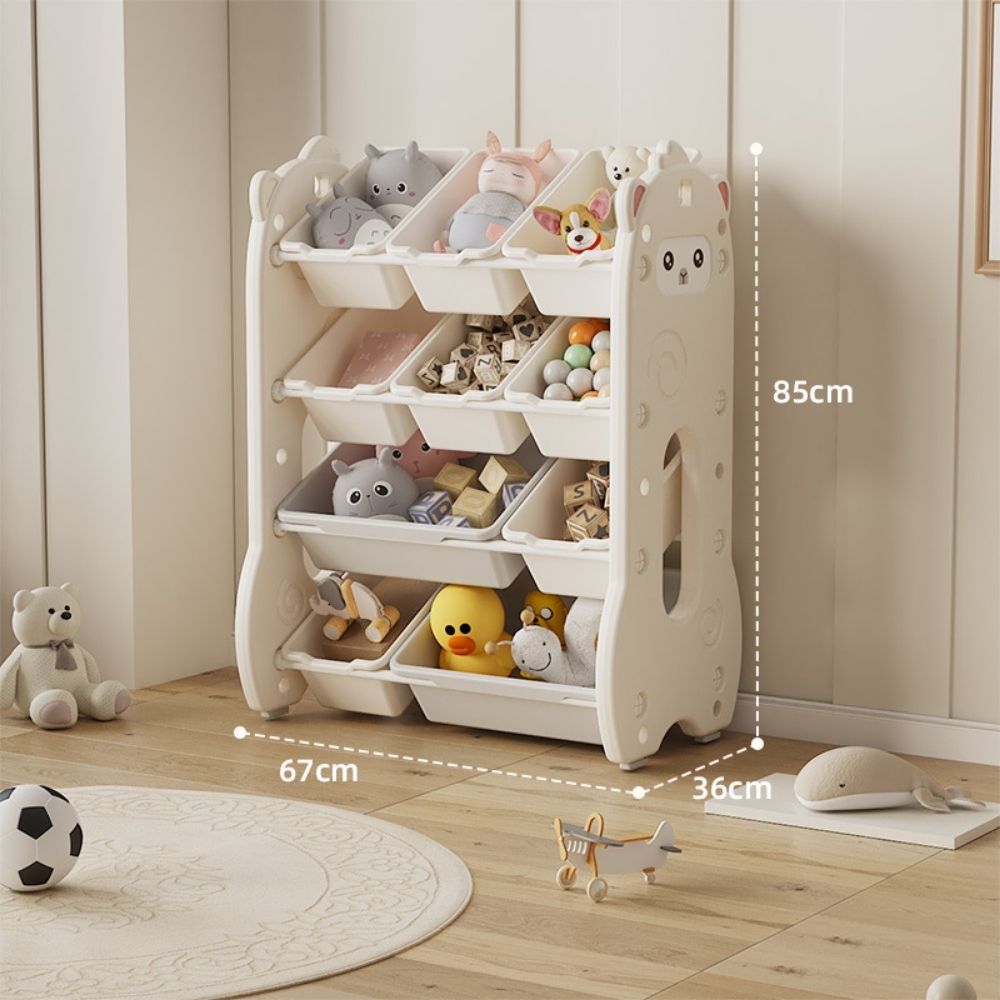 Organizador de juguetes infantil beige