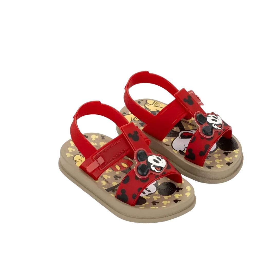 SANDALIAS CASUALES MICKEY ROJO BEIGE NIÑO 2MKC1500002 SANDALIAS MICKEY ROJO NIÑO 2MKC1500002 - TALLA 19