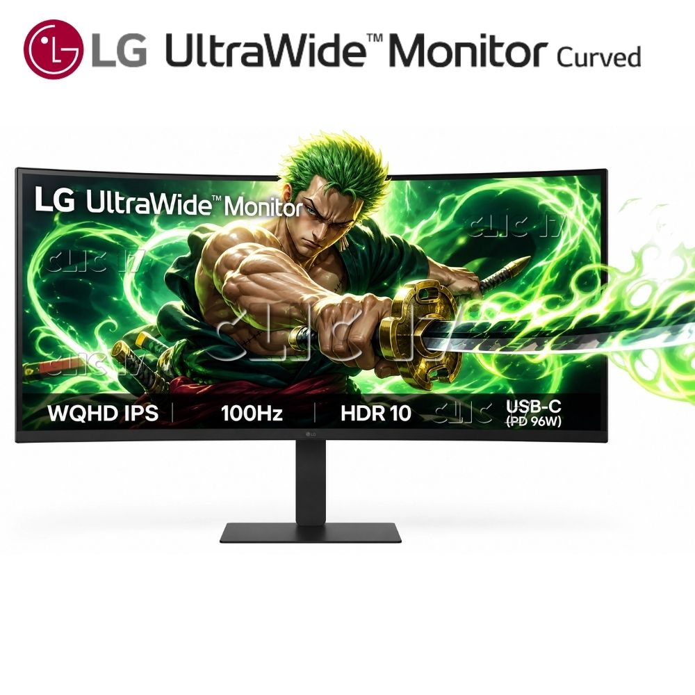 Monitor UltraWide Curvo LG 34U650A-B 34"" WQHD IPS 100Hz USB-C 96W KVM