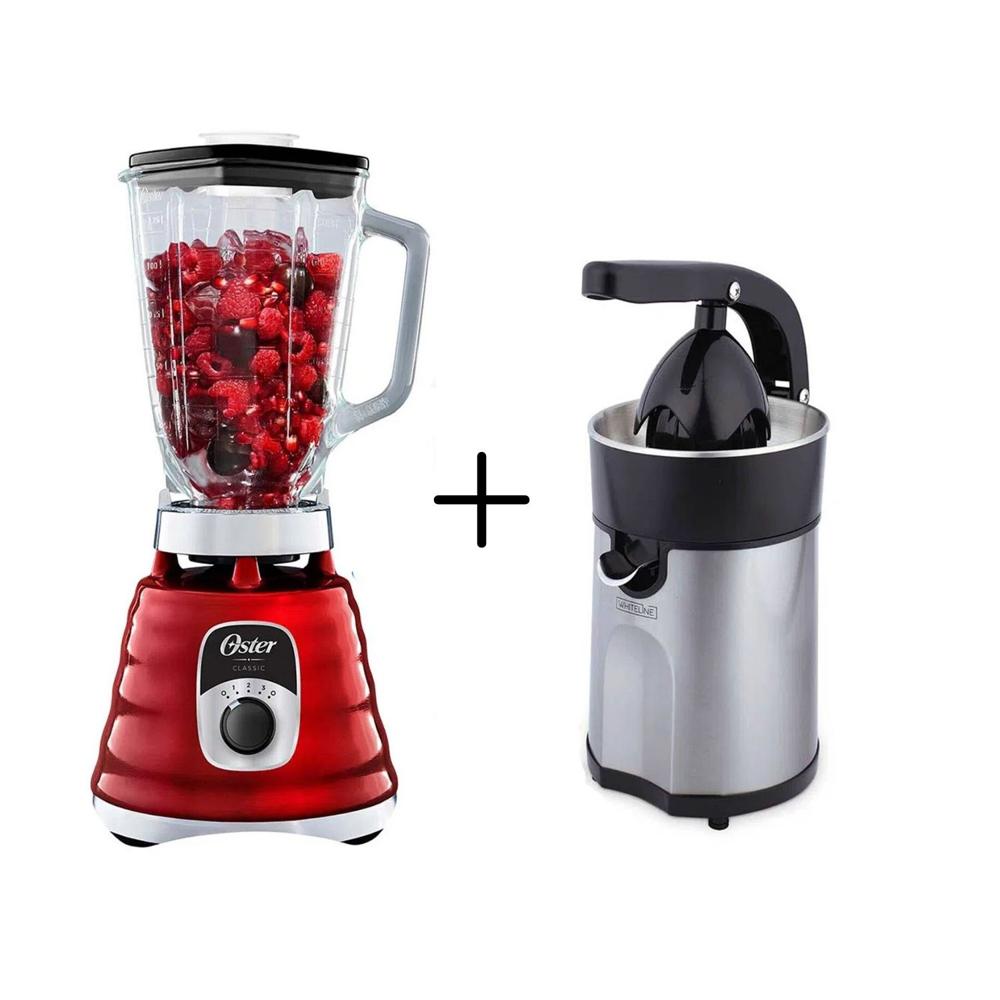 Combo Licuadora BLST4126R Y Exprimidor de Cítricos a Palanca Whiteline